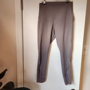 Lululemon Wunder Under High-Rise Crop 23" Scallop Leggings Violet Verbena 6 Yoga